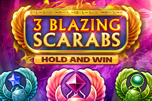3 Blazing Scarabs Hold and Win